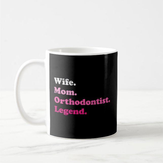 Caneca De Café Ortodontista Para Mãe Ou Para Dia de as mães (Esquerda)