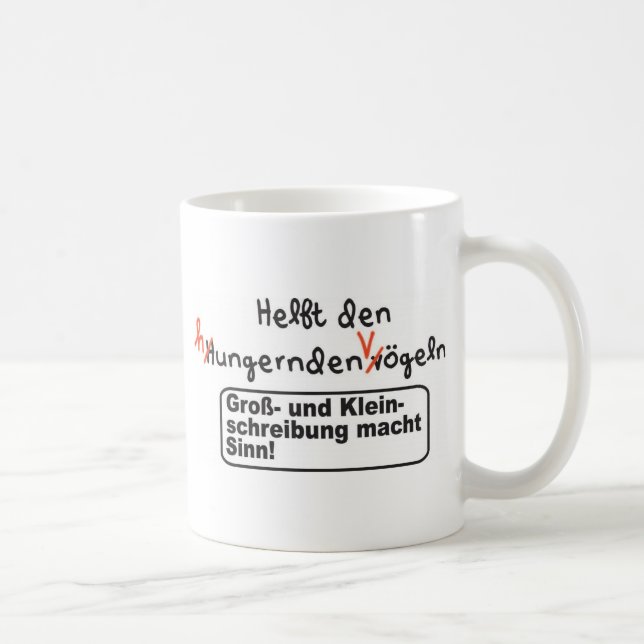Caneca De Café Ortografia (Direita)