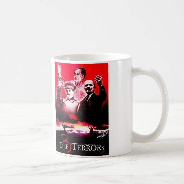 Caneca De Café Os 3 terrores - Stalin, Mao e Lenin (Direita)