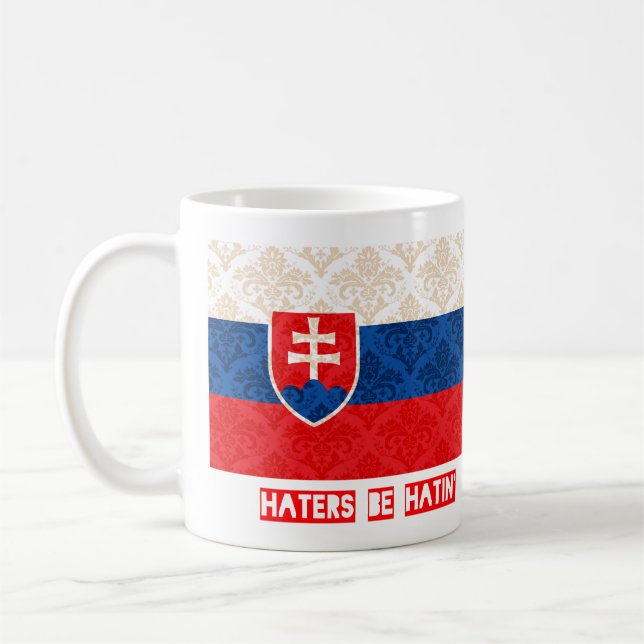Caneca De Café Os aborrecedores sejam hatin Slovakia (Esquerda)