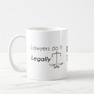 Caneca De Café Os advogados fazem isso!