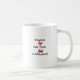 Caneca De Café Os amantes de Virgínia obtêm caranguejos em