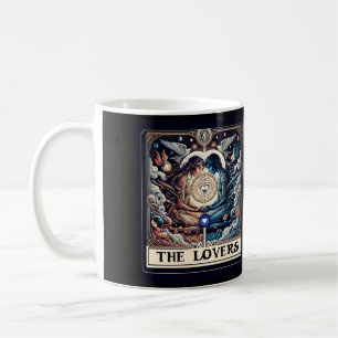 Caneca De Café OS AMANTES Tarot Celestial Homem & Mulher Almas Gê