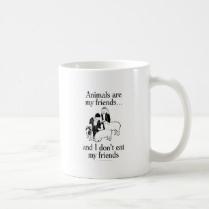 Caneca De Café Os animais são meus amigos. .and que eu não como