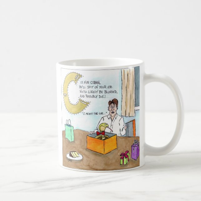 Caneca De Café Os animais Scaring me (Direita)