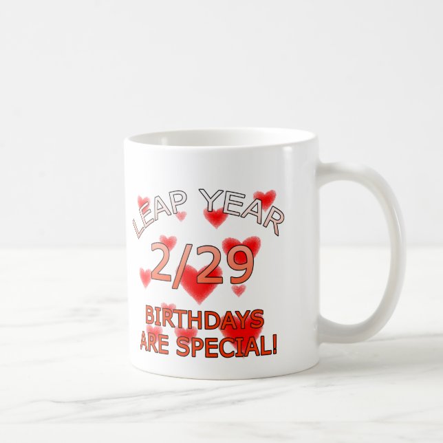 Caneca De Café Os aniversários do ano de pulo são especiais! (Direita)