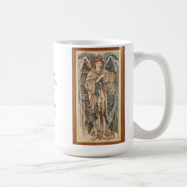 Caneca De Café Os anjos do Cherubim da Hierarquia, Burne Jones (Direita)