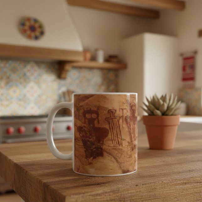 Caneca De Café "Os Antigos", Sego Canyon Utah Pictografa (Criador carregado)
