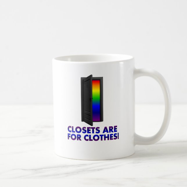 Caneca De Café Os armários são para a roupa (Direita)