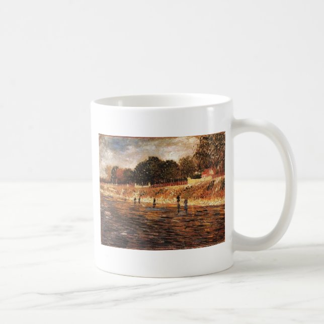 Caneca De Café Os Bancos do Sena, Vincent van Gogh (Direita)