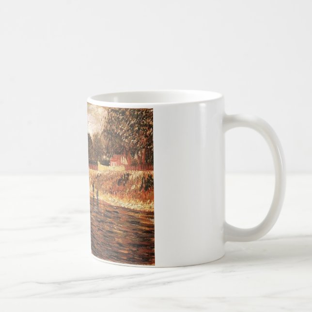 Caneca De Café Os Bancos do Sena, Vincent van Gogh (Direita)