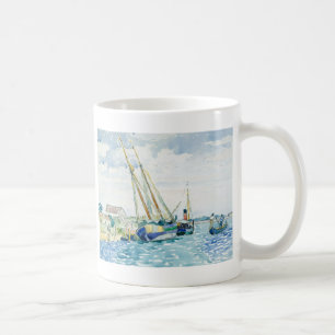 Caneca De Café Os barcos marinhos da cena aproximam Veneza