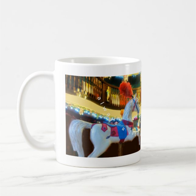 Caneca De Café Os belos cavalos num chá ou (Esquerda)