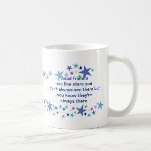 Caneca De Café Os bons amigos são como citações do divertiment