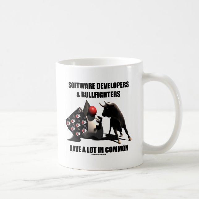 Caneca De Café Os Bullqueters De Desenvolvedores De Software Têm  (Direita)