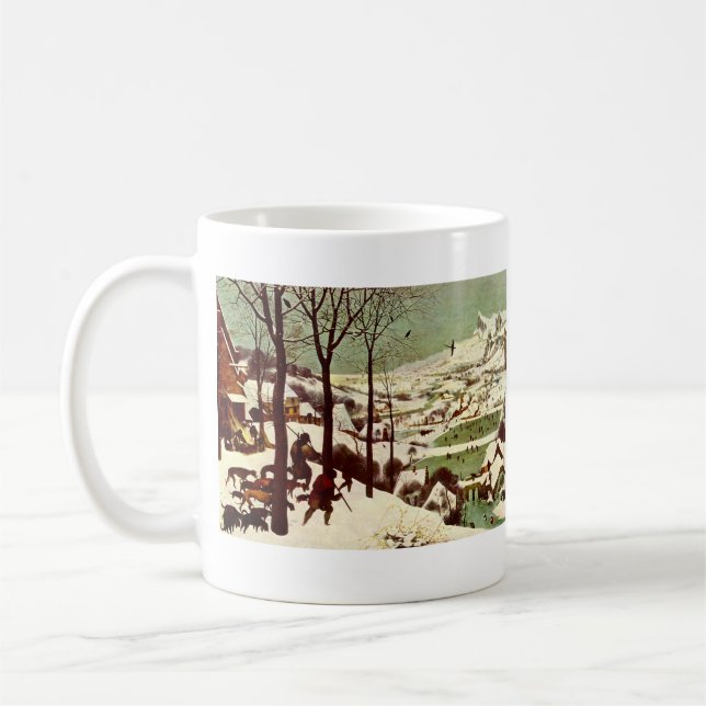 Caneca De Café Os caçadores na neve - 1565 (Esquerda)