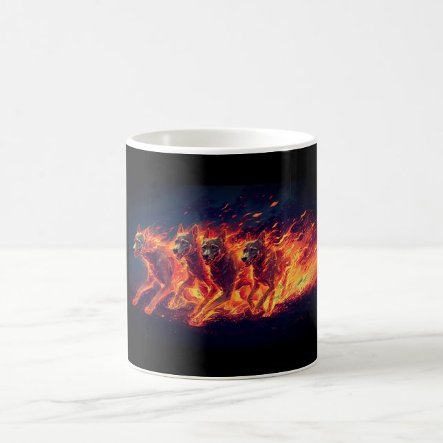 Caneca De Café Os Cães Do Inferno Estão Em Movimento (Centro)