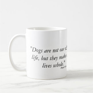 Caneca De Café Os cães fazem nossas vidas inteiras - Weimaraner