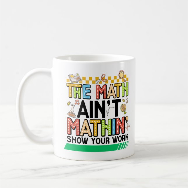 Caneca De Café Os cálculos não batem Presentes engraçados de volt (Esquerda)