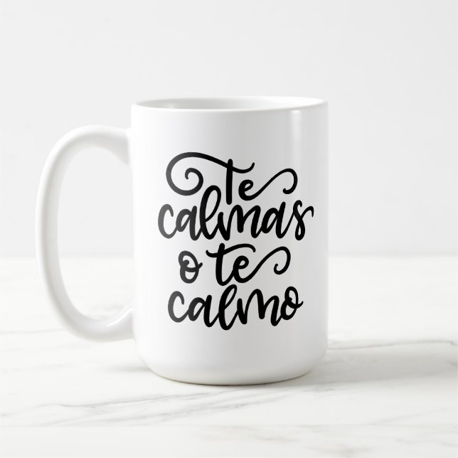 Caneca De Café Os Calmas O Calmo, carta à mão (Esquerda)