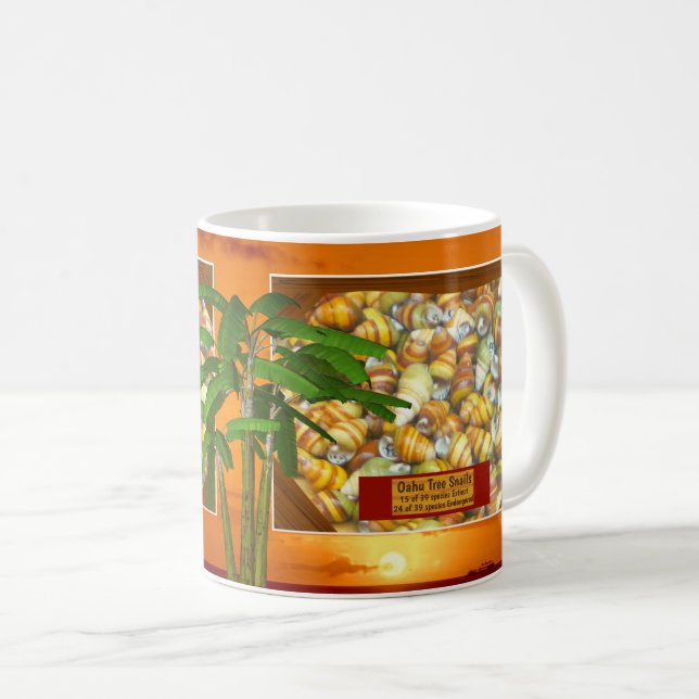 Caneca De Café Os caracóis famosos da árvore de Oahu Havaí têm (Frente Esquerda)
