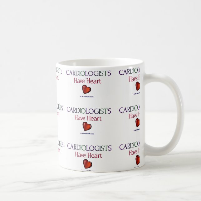 Caneca De Café Os cardiologistas têm o coração (Direita)