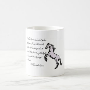 Caneca De Café Os cascos Horned os mais baixos, cavalo citam a