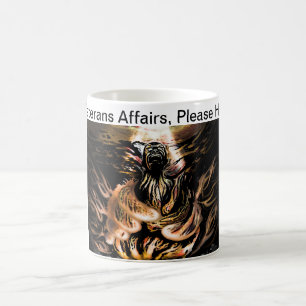 Caneca De Café Os casos dos veteranos, guardaram por favor