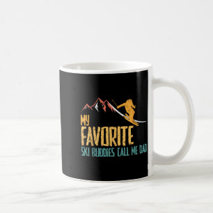 Caneca De Café Os companheiros de esqui favoritos chamam o papai