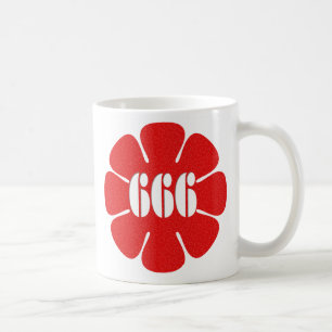 Caneca De Café Os corações vermelhos bonitos mas maus 666