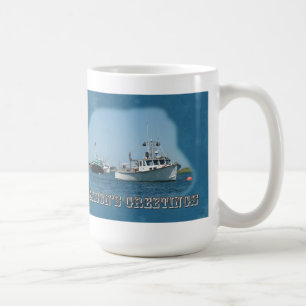 Caneca De Café Os cumprimentos da estação - barcos do porto de