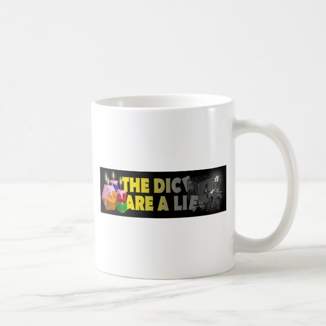 Caneca De Café Os Dados São Uma Mentira (Direita)