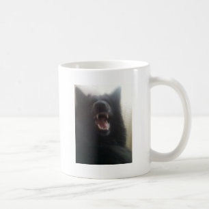 Caneca De Café Os dentes do pastor belga aka "o lobo preto "