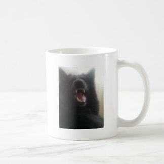 Caneca De Café Os dentes do pastor belga aka "o lobo preto "