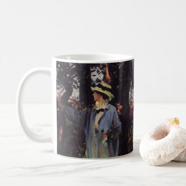 Caneca De Café Os Desenhadores de John Singer Sargent (Com Donut)