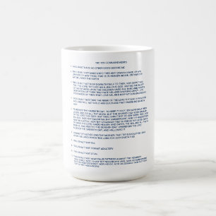 Caneca De Café Os Dez Mandamentos / Mug