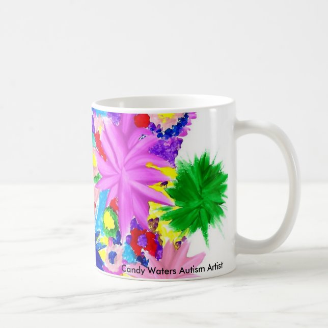 Caneca De Café Os doces molham o artista do autismo (Direita)