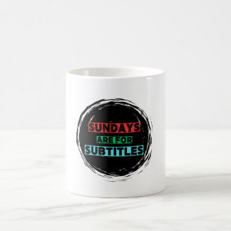 Caneca De Café Os domingos são para legendas Coffee Mug