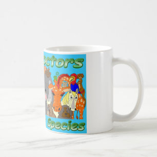 Caneca De Café Os doutores reais tratam todas as espécies - cor