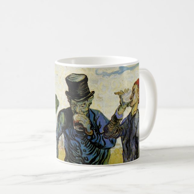 Caneca De Café Os Drinkers de Vincent van Gogh (Frente Esquerda)