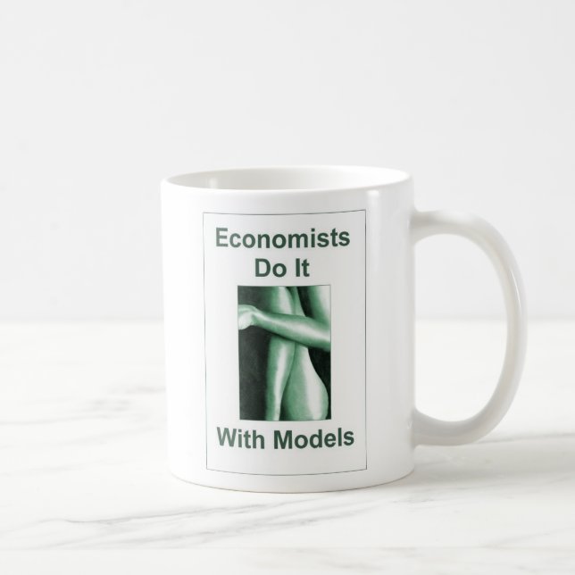 Caneca De Café Os economistas fazem-no com modelos (Direita)