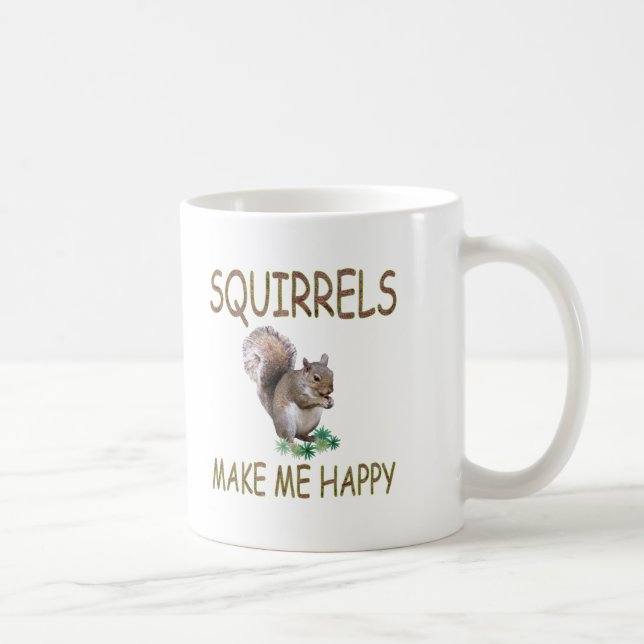 Caneca De Café Os esquilos fazem-me feliz (Direita)