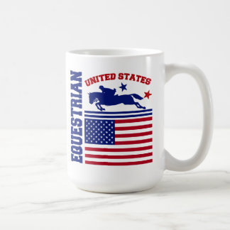 Caneca De Café Os Estados Unidos equestres