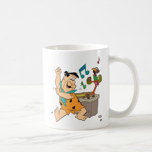 Caneca De Café Os Flintstones | Fred Flintstone Dancing (Direita)