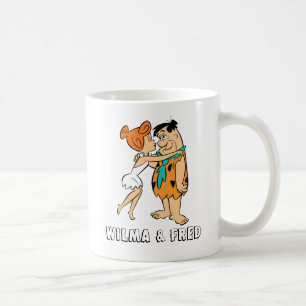 Caneca De Café Os Flintstones   Wilma que beija Fred