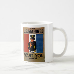 Caneca De Café Os fuzileiros navais querem-no
