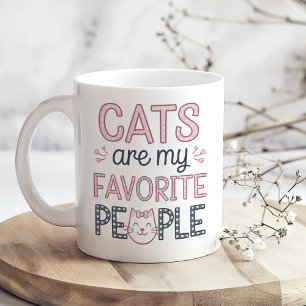 Caneca De Café "Os Gatos São As Minhas Pessoas Favoritas" Gato En