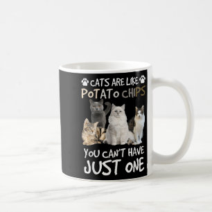 Caneca De Café Os Gatos São Como Batatas De Tato Que Você Não Pod