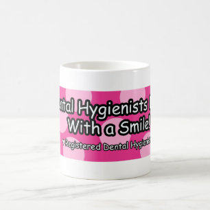 Caneca De Café Os higienistas dentais fazem-no com um sorriso