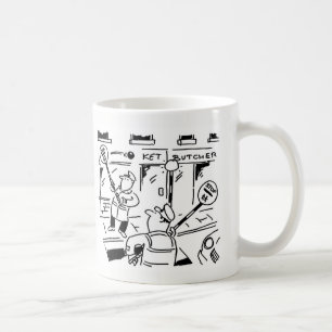Caneca De Café Os Homens Lollipop estão jogando Tênis com Lolli
